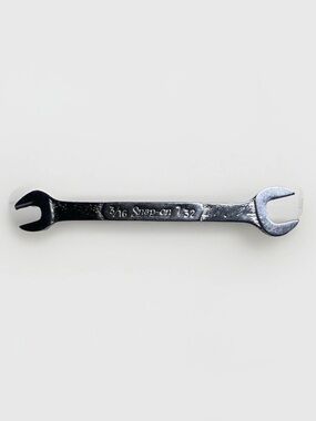 Snap On 3/16"-7/32" SAE Midget Chrome Open End Wrench USA J1214